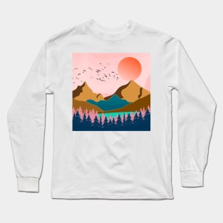 Mountain landscape Long Sleeve T-Shirt